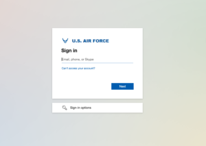 USAF Webmail login